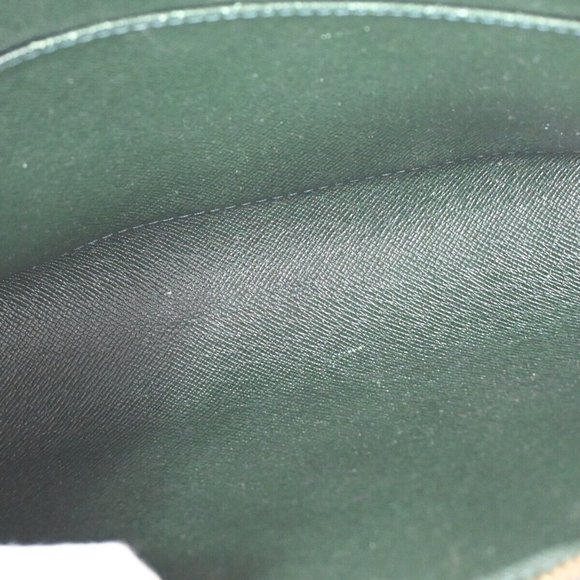 LOUIS VUITTON LV Logo Baikal Clutch Hand Bag Taiga Leather Epicea - Picture 10 of 14